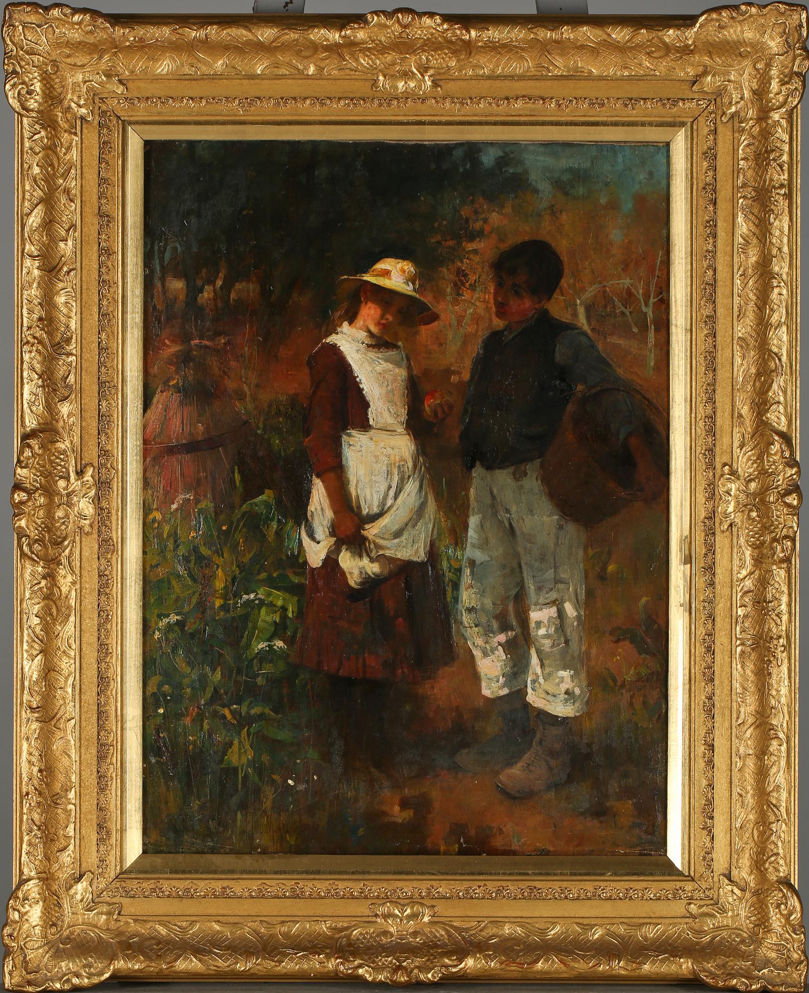 FLORA MACDONALD REID, olja på duk, signerad.