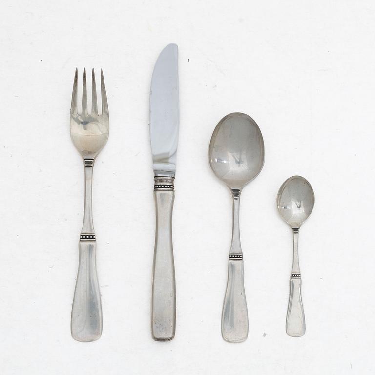 Eric Löfman, cutlery set, 28 pieces, silver, “Uppsala”, KG Markströms, Uppsala and Lidköping, some 1965.