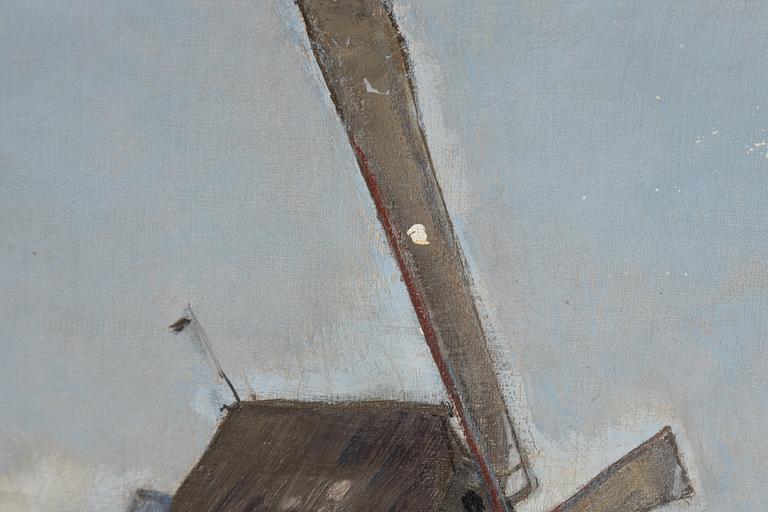 Edvard Westman, Landskap med kvarn, Danmark.