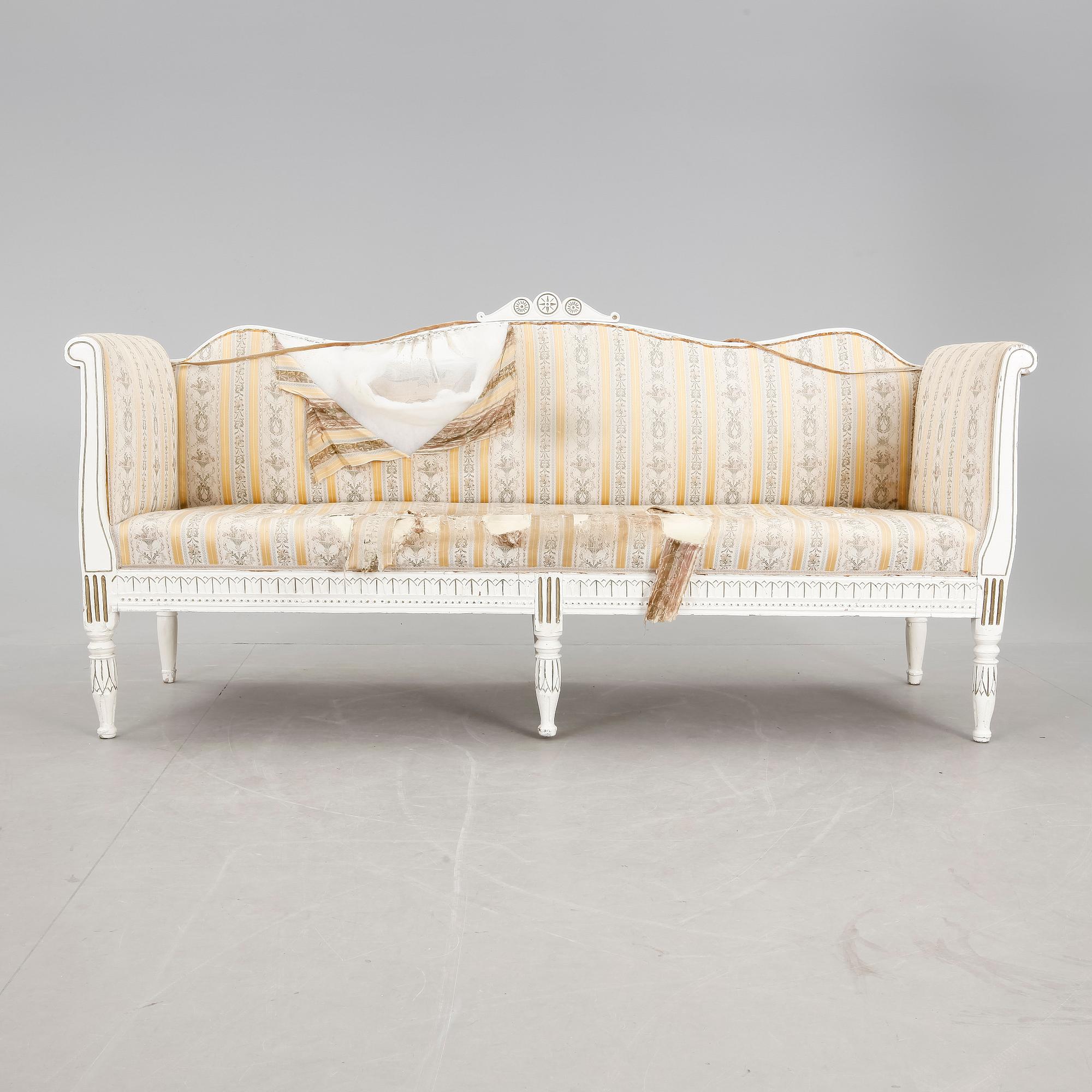 SOFFA, gustaviansk stil, 1800-tal.