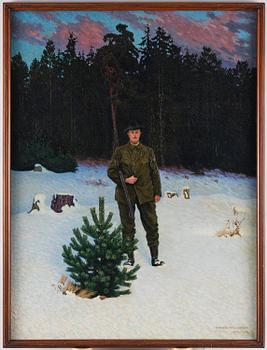 Gunnar Hallström, Jägare vid skogsbrynet.