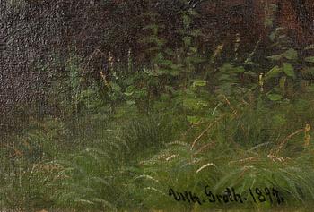 VILHELM GEORG GROTH, olja på duk, sign. och dat. 1897.