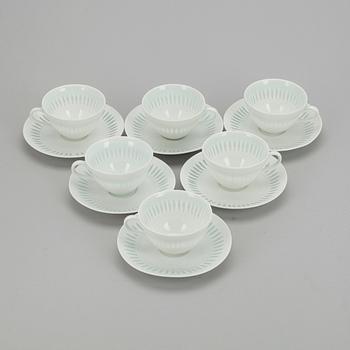 MACKAKOPPAR, 6 st, Arabia Friedl Holzer-Kjellberg, 1900-talets senare hälft.