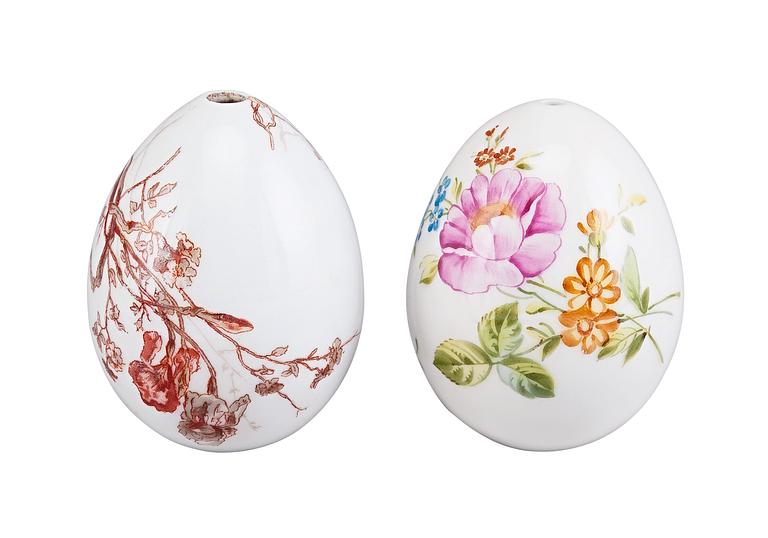 A PAIR OF EASTER EGGS.