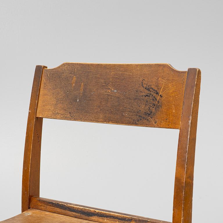 Sven Markelius, Seven chairs, 'Orkesterstolen', 20th century.