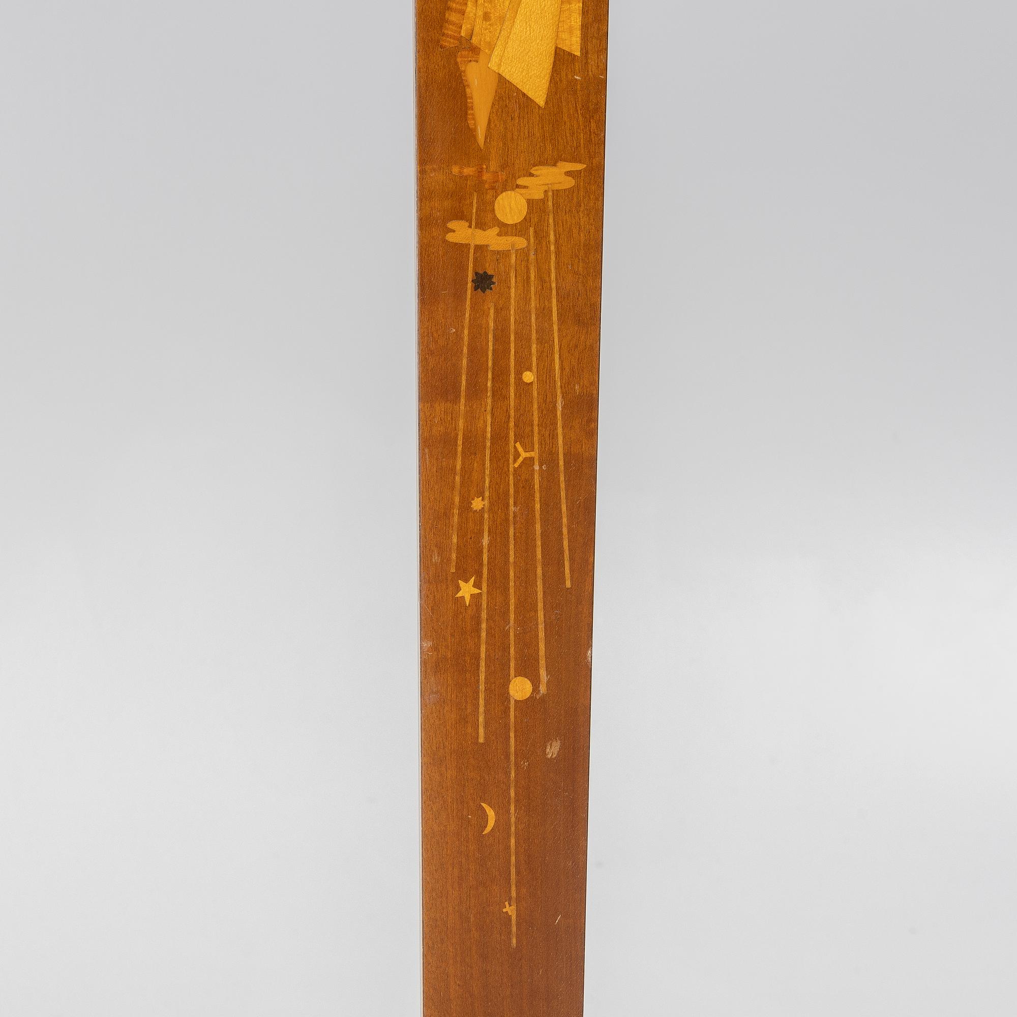 A floor lamp, Mjölby Intarsia, 1930s.