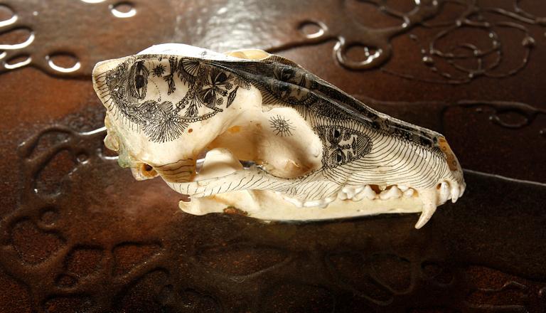 RAGNAR WOLLSCHLÄGER, olja/montage på pannå, sign o dat 69.