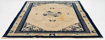 A carpet, old, China (antique finish), c. 276 x 189 cm.