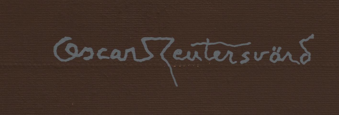 OSCAR REUTERSVÄRD, oil on canvas signed.