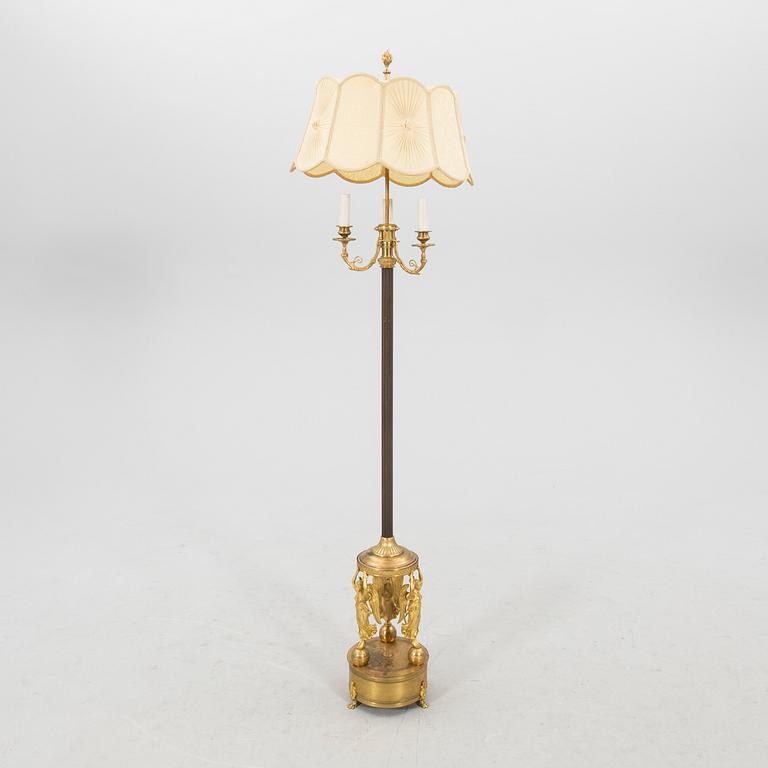 Floor lamp in Empire style, early to mid-20th century.