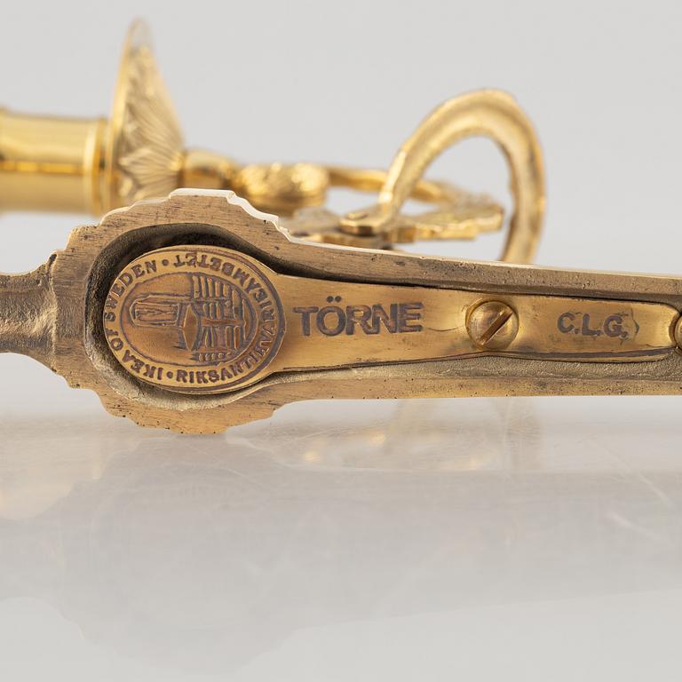 Appliquer, ett par, "Törne", ur IKEAs 1700-talsserie, 1990-tal.