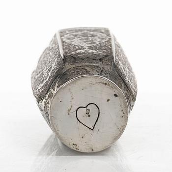 Vas, silver, Persien (Iran), Qajardynastin.