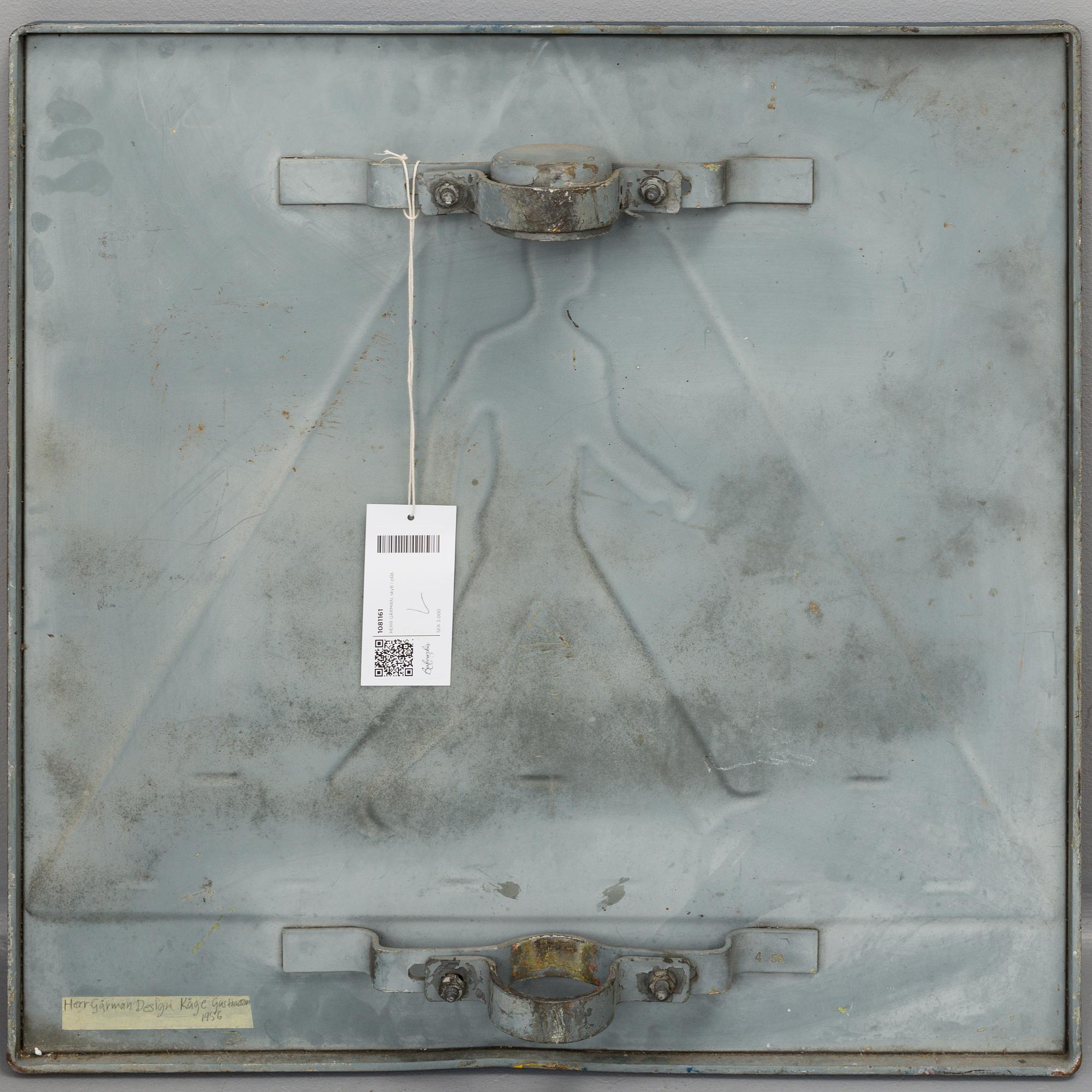 A swedish road sign "Herr Gårman" dated -56.