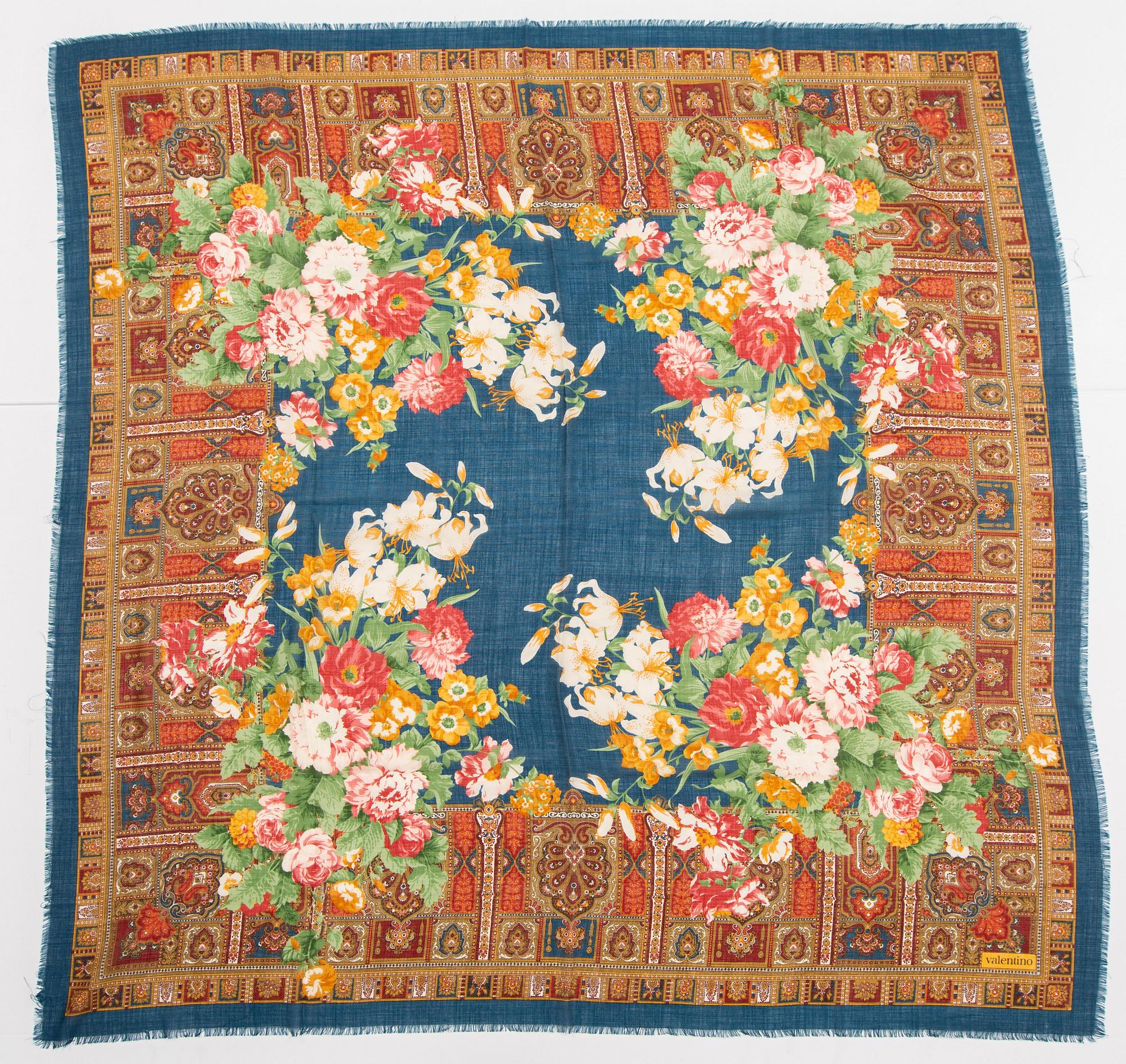 VALENTINO, wool and silk shawl.