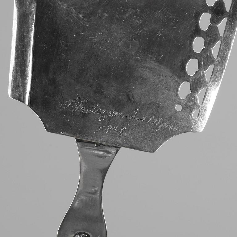 FISKSPADE, silver, Danmark, 1800-tal.