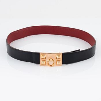 Hermès, skärp "Collier de Chien", 2007. Storlek 90.
