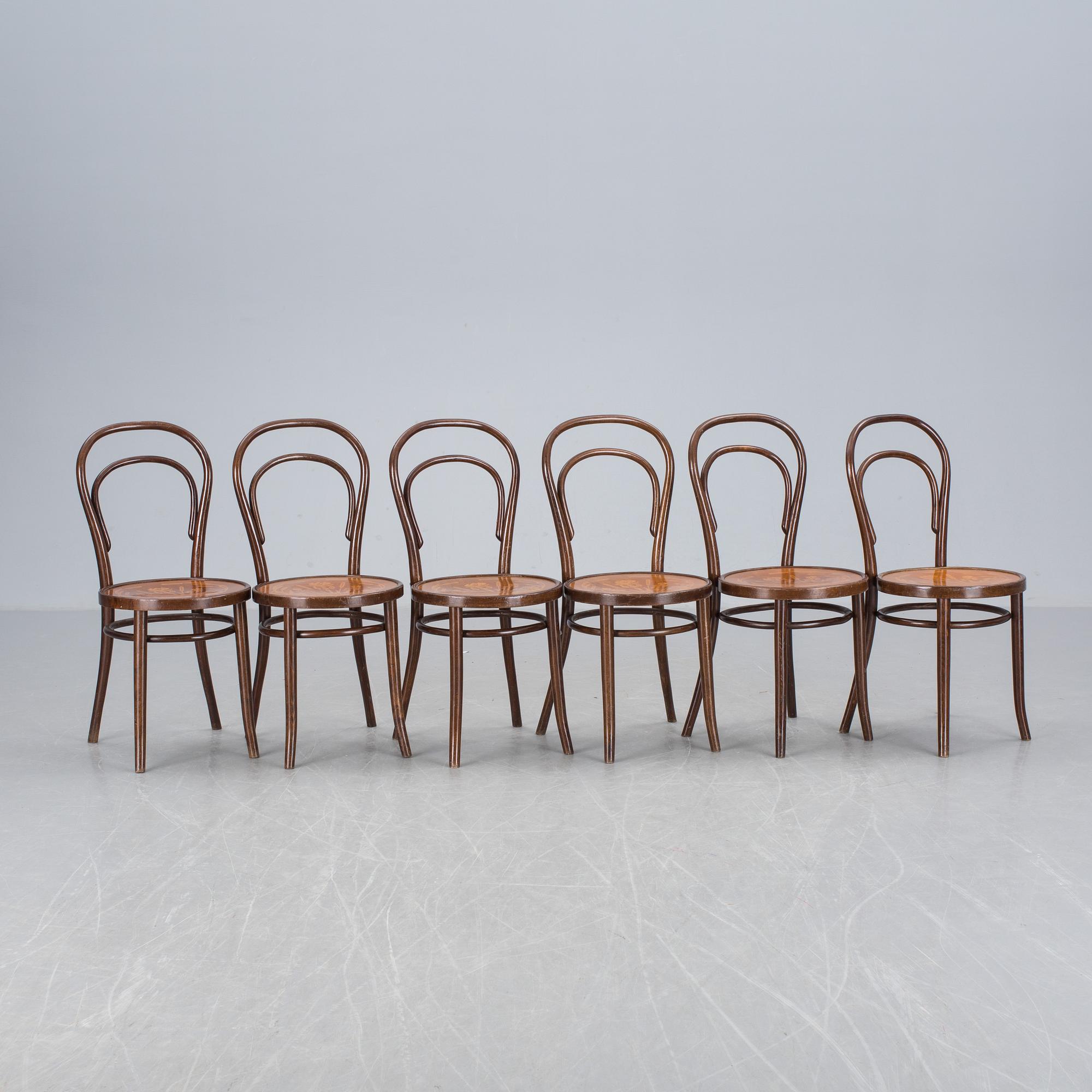 STOLAR, 6 st, Thonet-typ. 1900-tal.