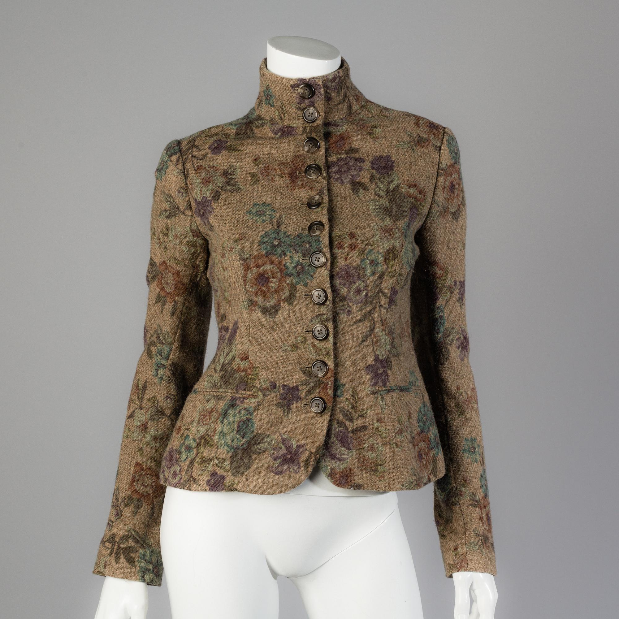 Jacket and blouse by Ralph Lauren.