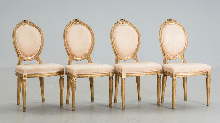 STOLAR, 4 st, Louis XVI-stil, 1900-talets början.