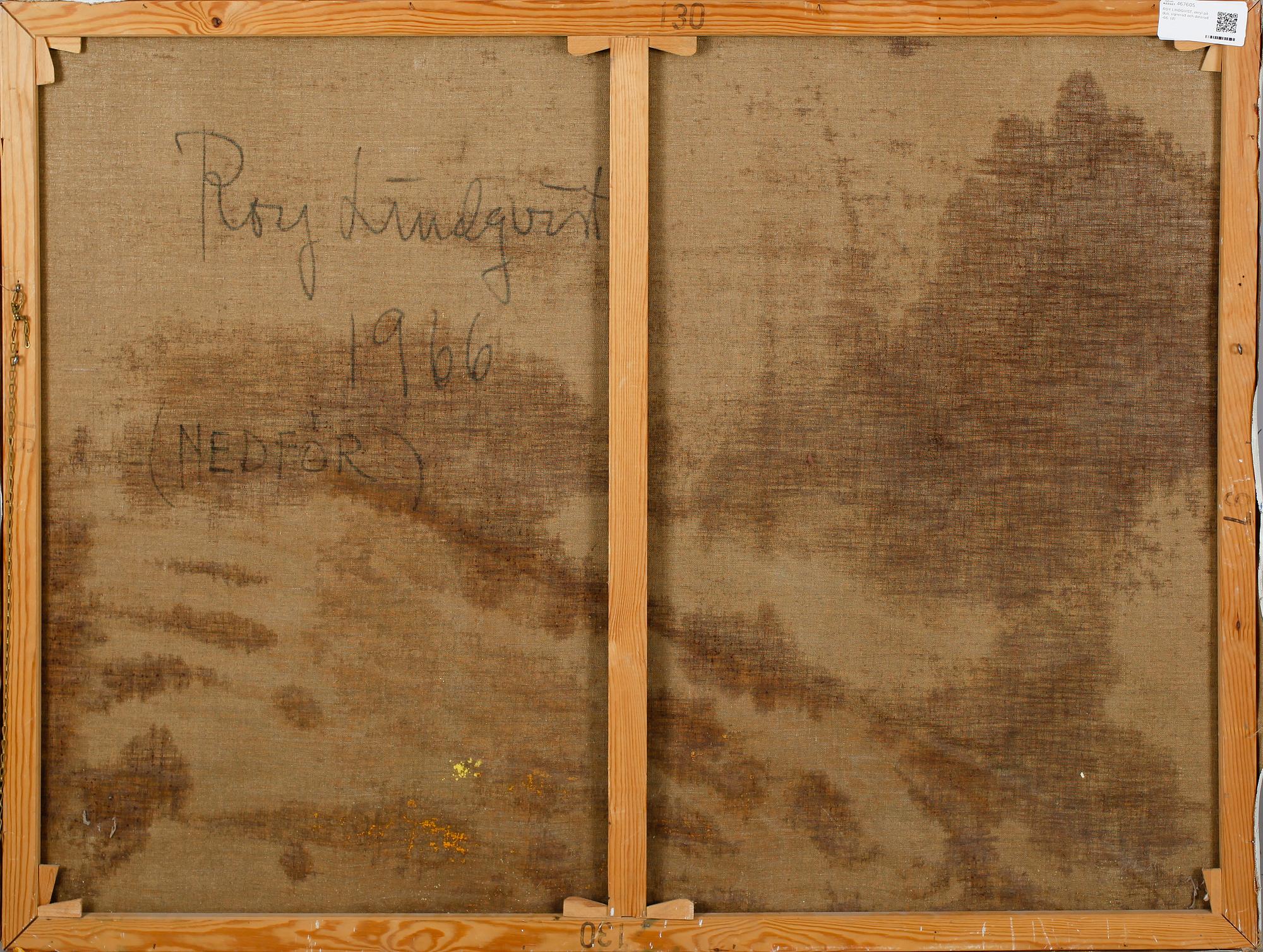 ROY LINDQVIST, akryl på duk, signerad och daterad -66.