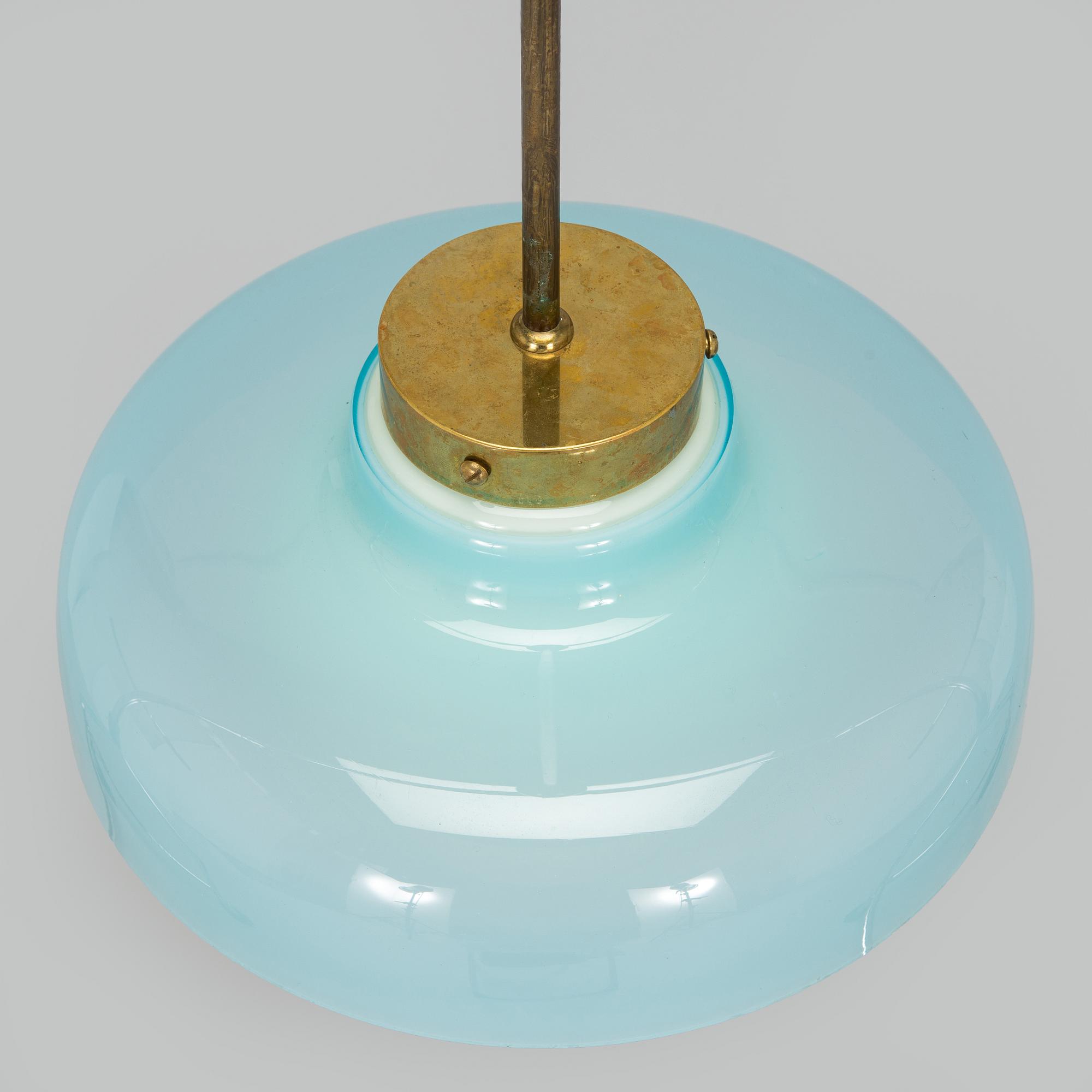 Paavo Tynell, taklampa, beställningsarbete, Taito, 1940.