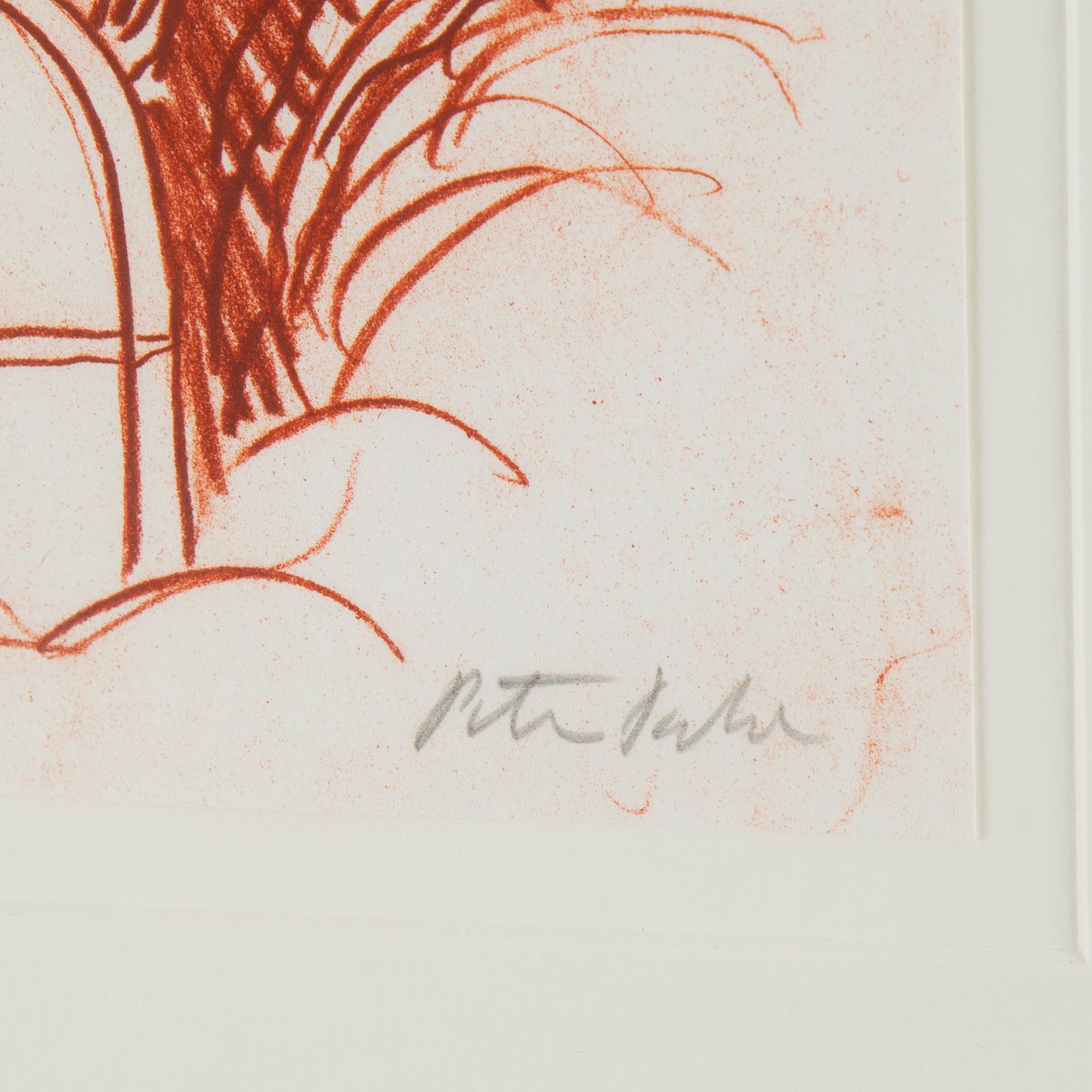 PETER DAHL, lithograph in colours, signed.