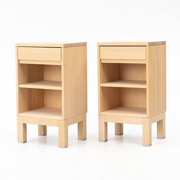 Marit Stigsdotter, bedside tables, a pair, “Serena”, Stolab, 2000s.