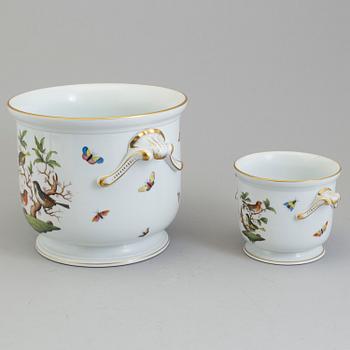 Two porcelain outer linings, Herend, Hungary, mid 20th cnetury.