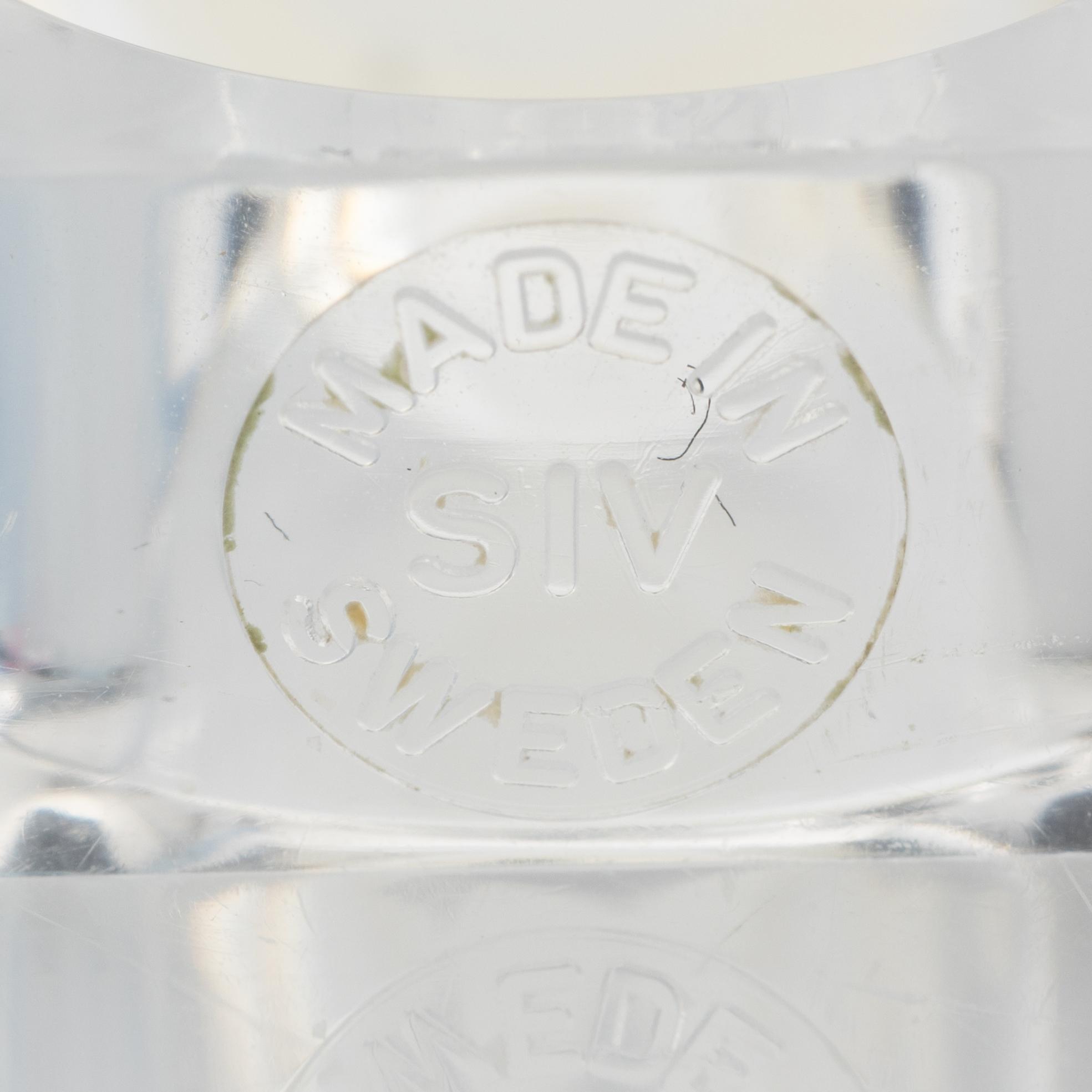 Siv Lagerström, three rings, acrylic plastic, 1970s.