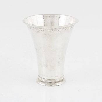 Arvid Castman, bägare, silver, Eksjö 1777.