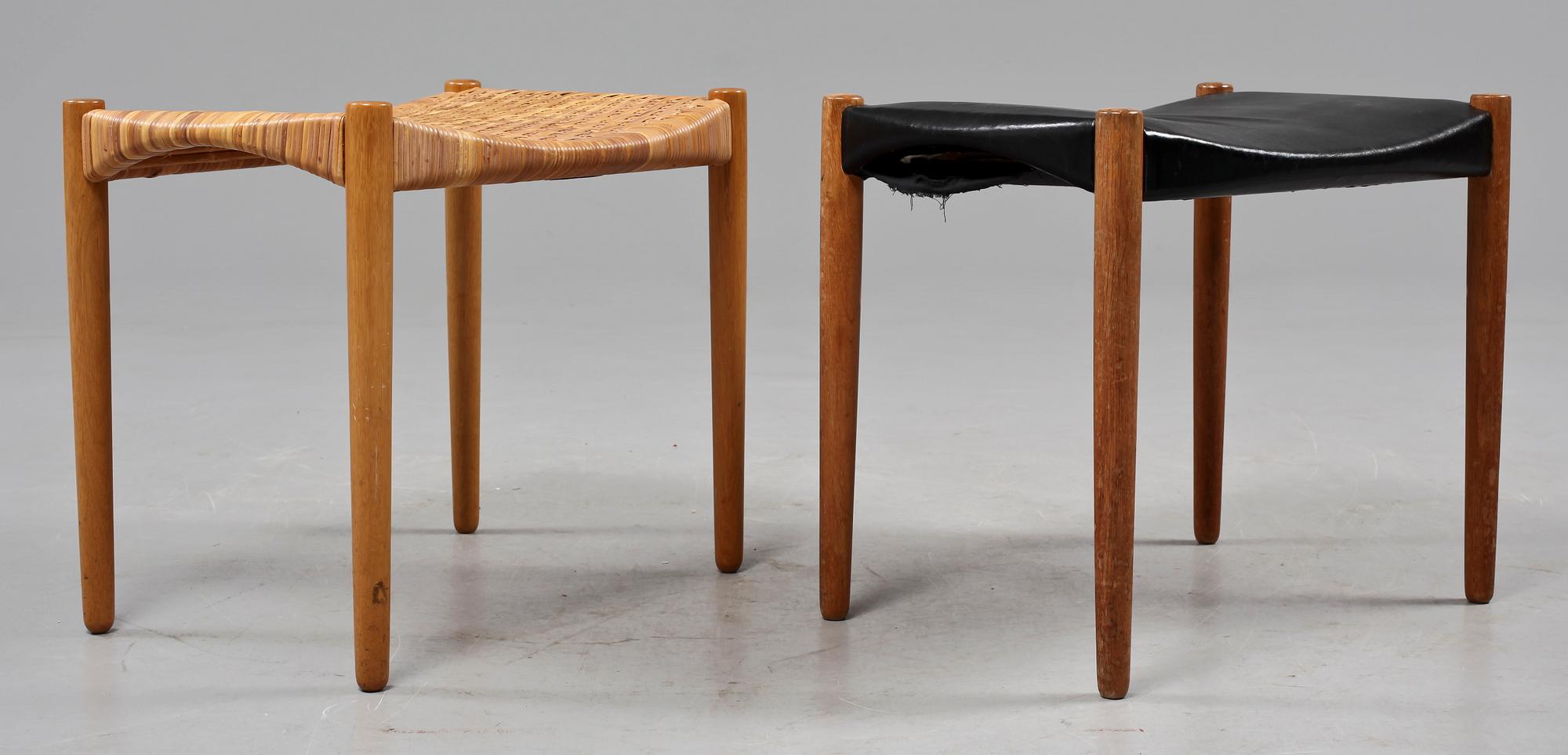 FOTPALLAR, 2 st, Aksel Bender Madsen & Ejner Larsen, Willy Beck, Danmark, 1900-talets andra hälft.