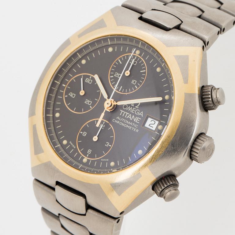 OMEGA, Titane, chronometer, chronograph, wristwatch, 41,5 mm.