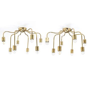 Josef Frank, Ceiling lamps, a pair, model 2358, Svenskt Tenn.
