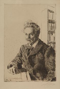 ANDERS ZORN, etsning (II état av II), 1910, signerad med blyerts.