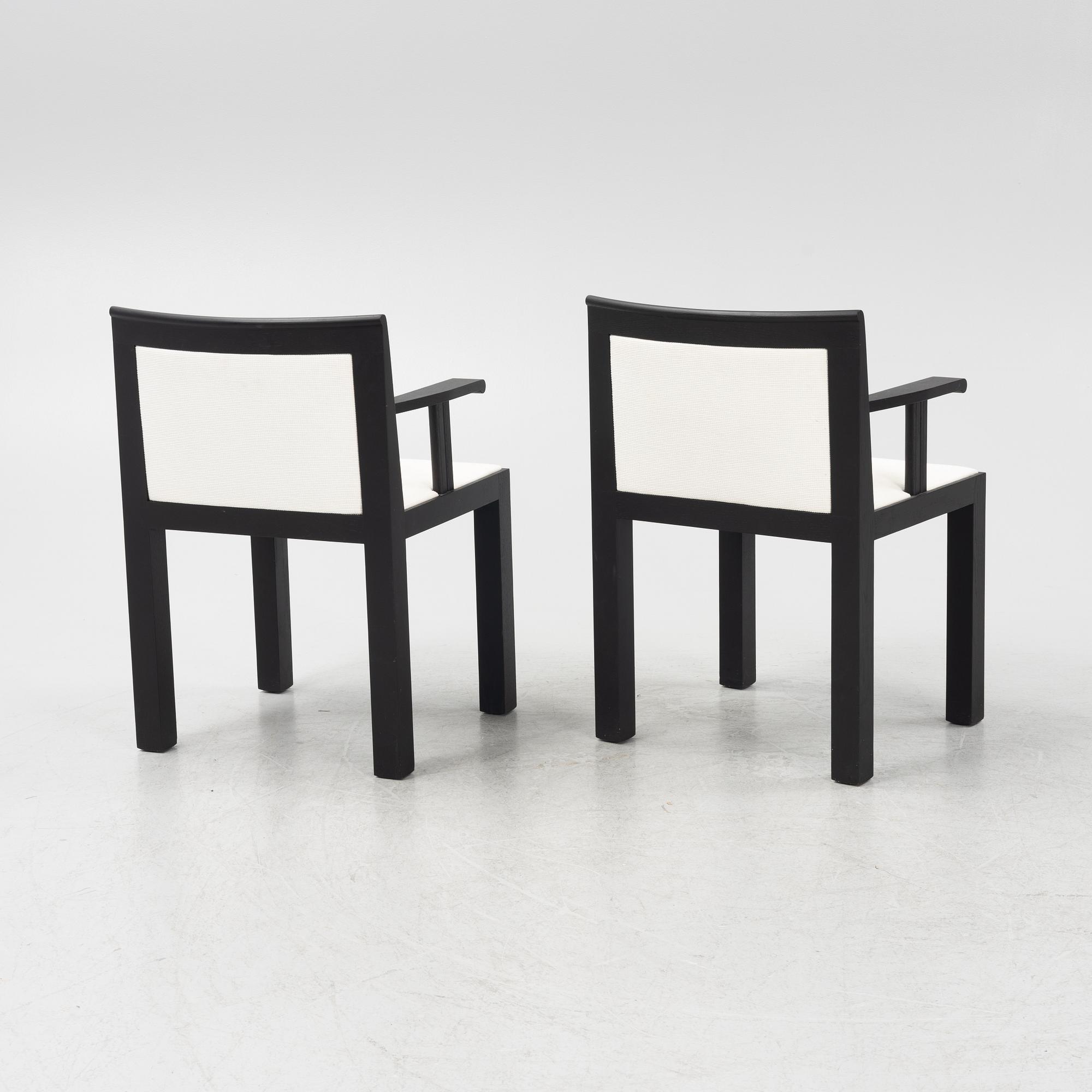 Aldo Rossi & Luca Meda, karmstolar, ett par, "Teatro", Molteni, Italien.