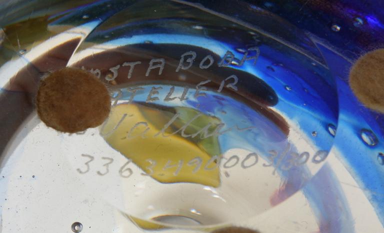VAS, glas, Kosta design Bertil Vallien, Atelier.