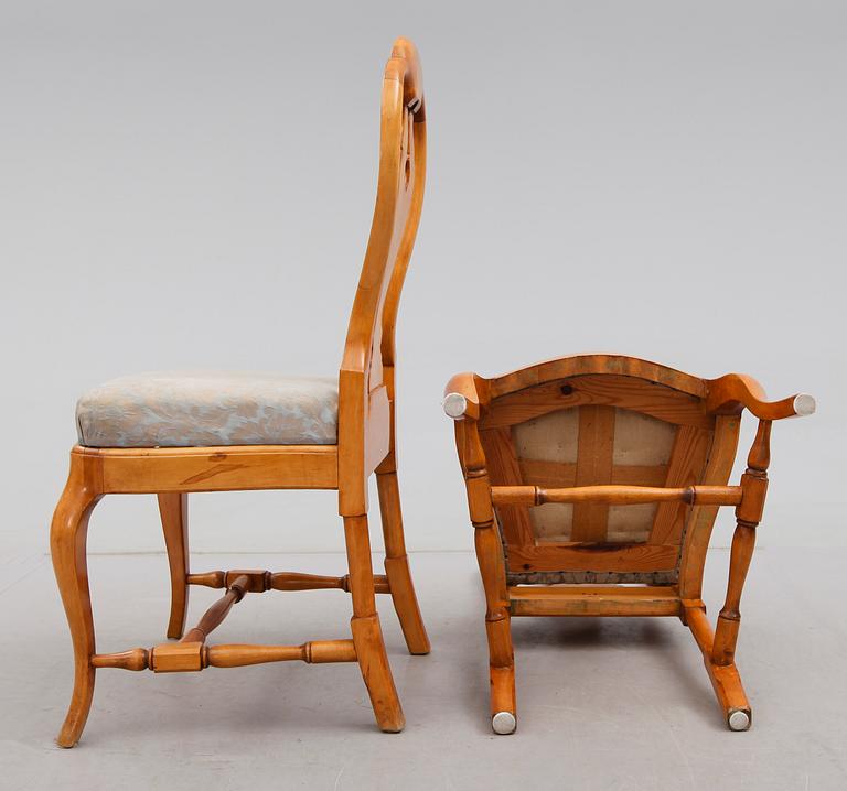 STOLAR, 6 st, rokokostil, 1900-talets första hälft.