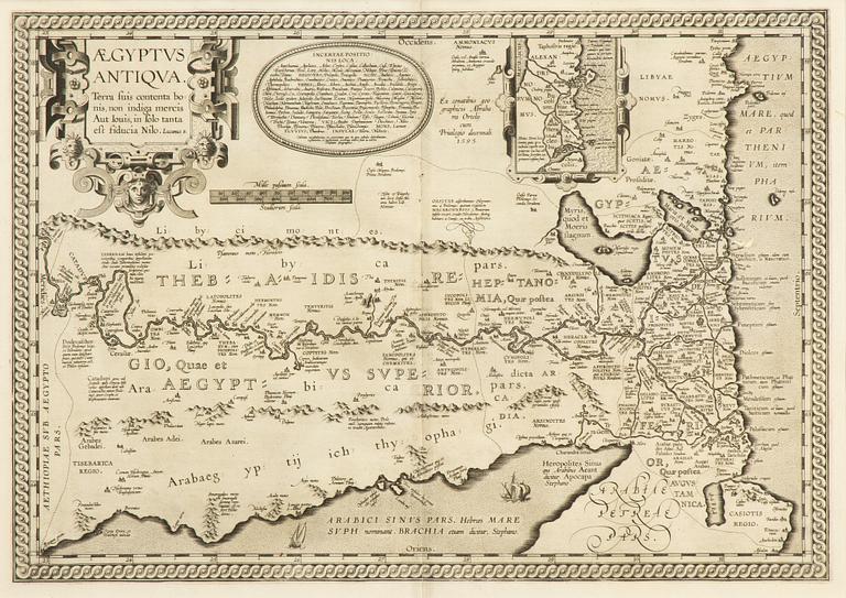 Abraham Ortelius, "AEgyptus Antiqua".