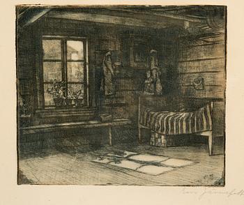 20. Eero Järnefelt, "CORNER OF A FARMHOUSE INTERIOR".