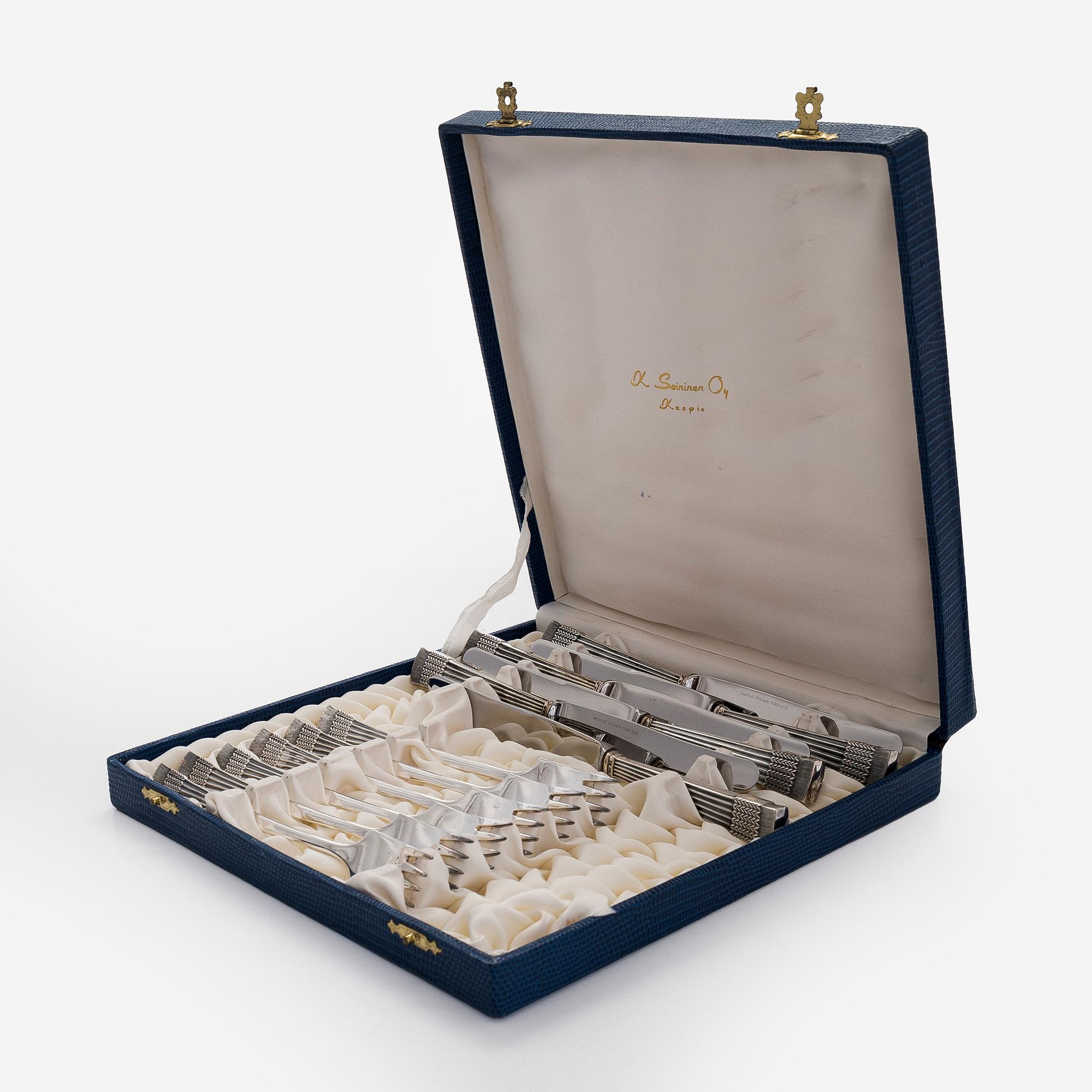 Tillander, bestick, 12 dlr, silver, "Tähkä", Helsingfors 1968.