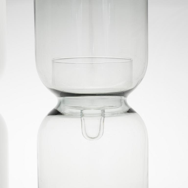Harri Koskinen,  ljuslyktor, 2 st, "Lantern 60", Iittala, 2000-tal.