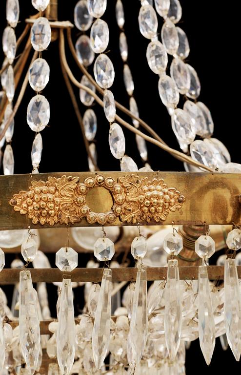 LJUSKRONA, senempire, 1800-talets första hälft/mitt. H ca 75.