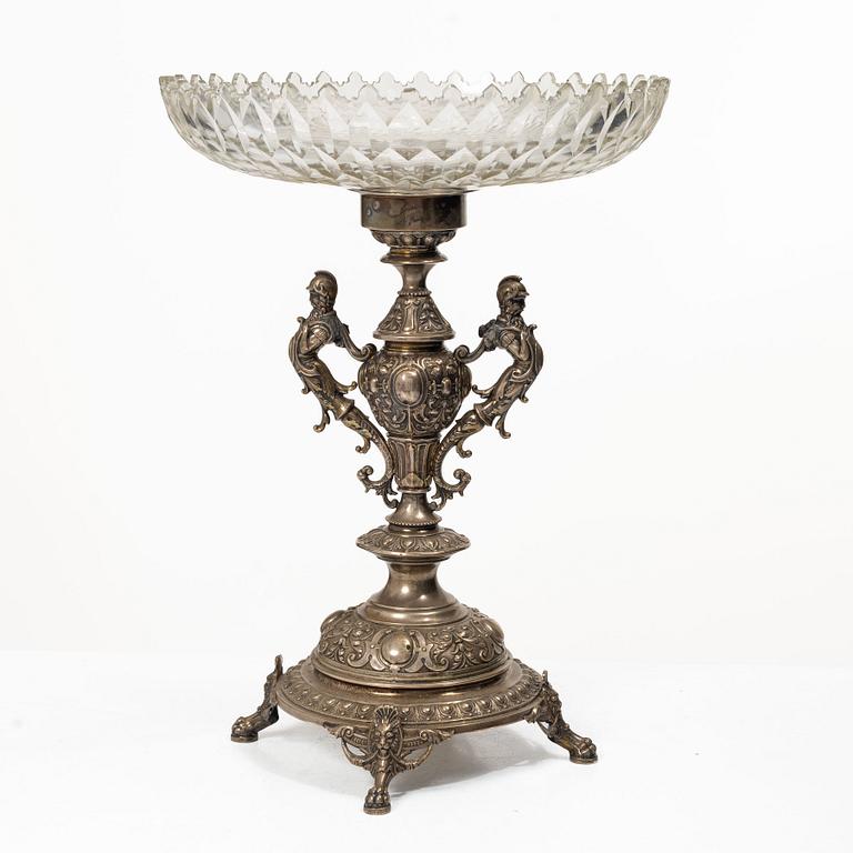 Presentation bowl, silver and glass, Carl Ohlsson, Karlskrona (1908–1926 (1931)).