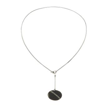 638. A Vivianna Torun Bülow Hübe necklace with a beach-stone pendant, Stockholm 1963.