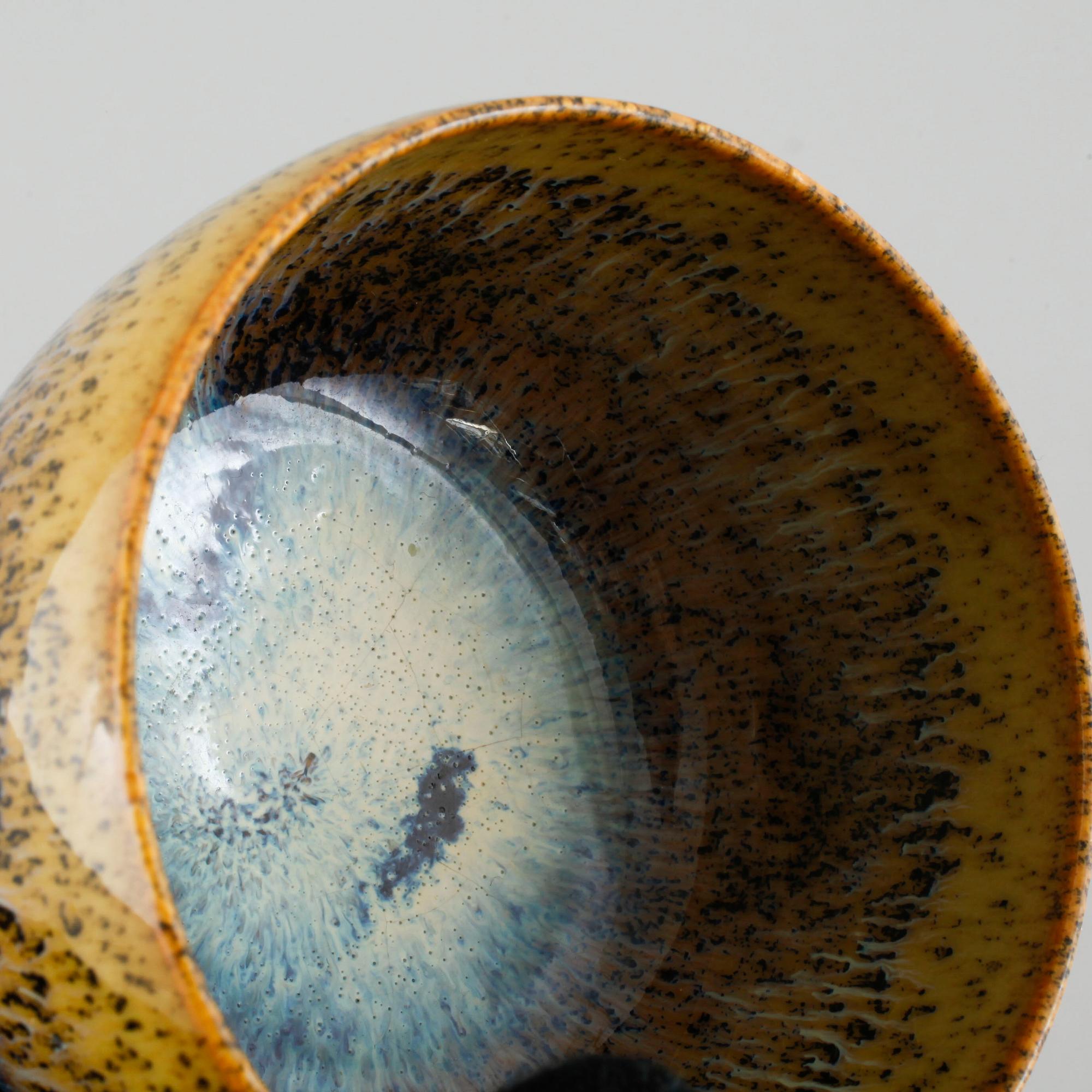 Unique stoneware cup and vase by CARL-HARRY STÅLHANE, Rörstrand, signed, third quarter of the 20th century.