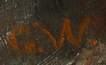 GUSTAF WOLMAR, olja på duk, monogramsign.