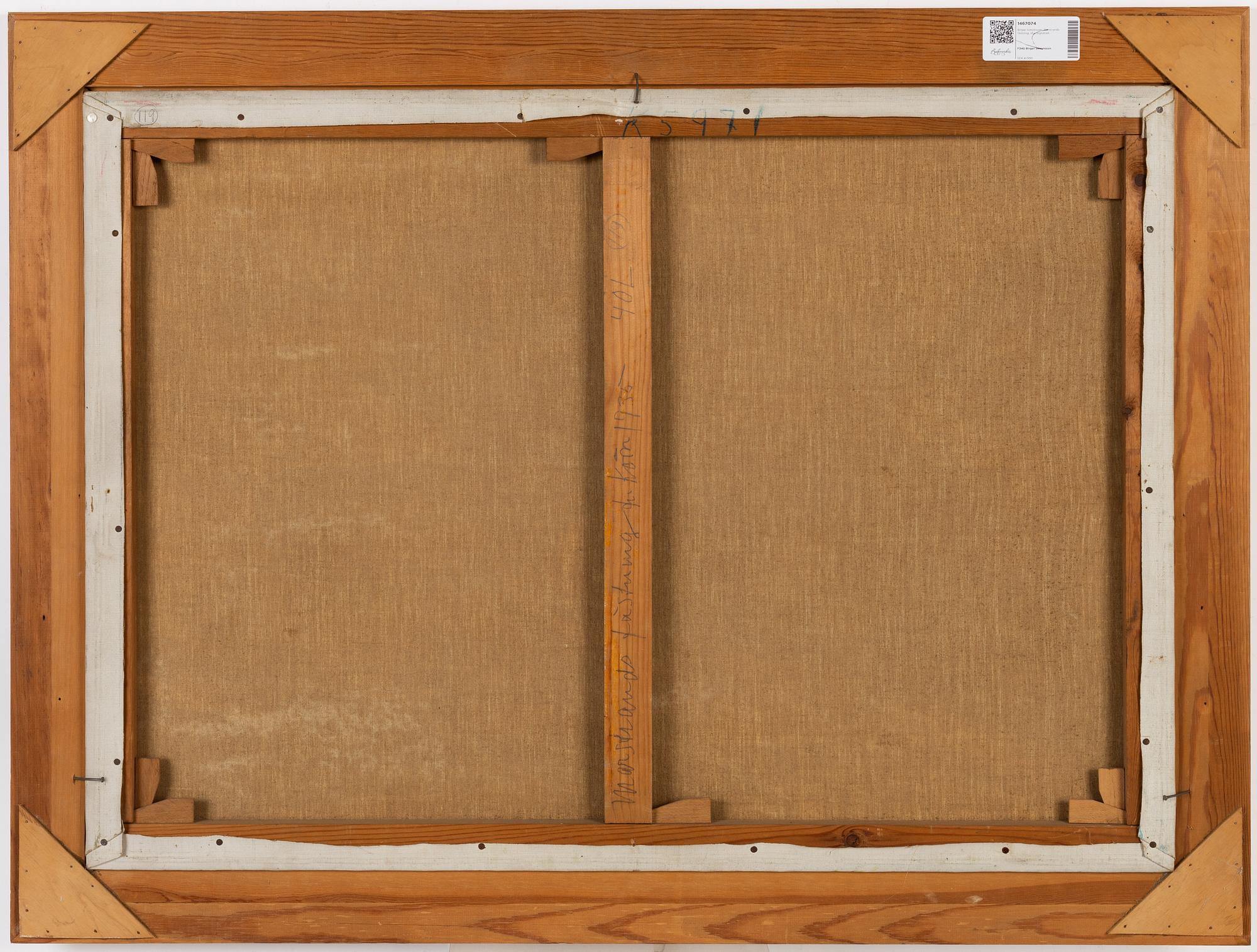 Birger Simonsson, oil on canvas, signed.