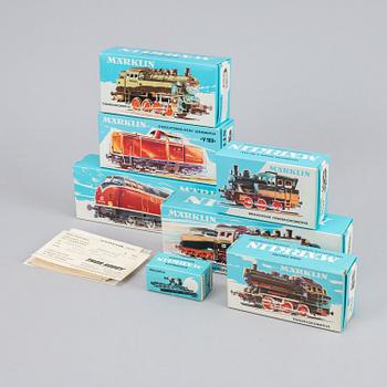 Märklin, a large collection of locomotives, wagons and accessories.