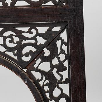 A pair of hardwood panels, China, 20th century.