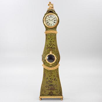 A rococo longcase clock by P. Malm (watchmaker in Stockholm 1766-96).